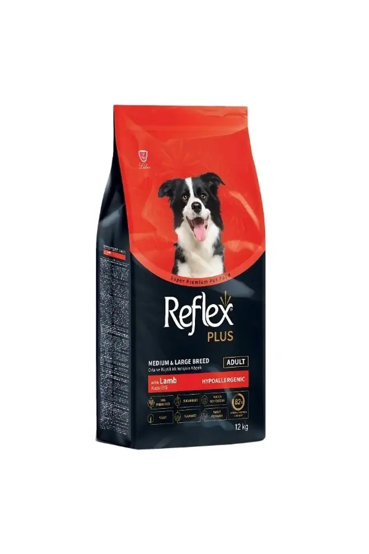 Kuzu Etli Orta ve Büyük Irk Yetişkin Köpek Maması 12 Kg