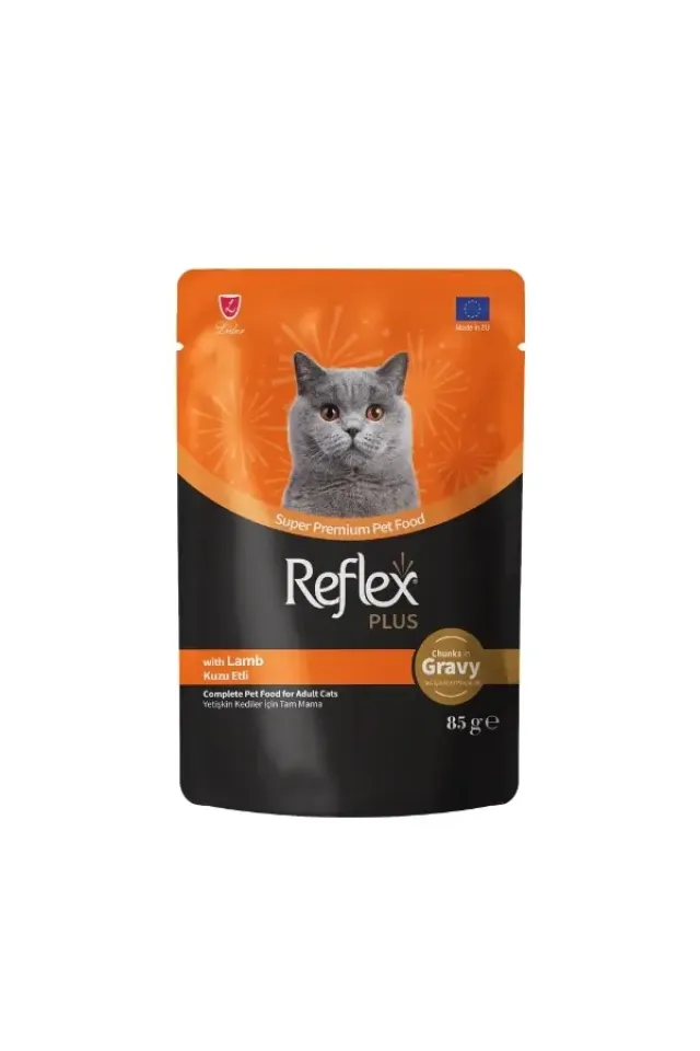 Sos İçinde Kuzu Etli Pouch Yetişkin Konserve Kedi Maması 85 Gr 