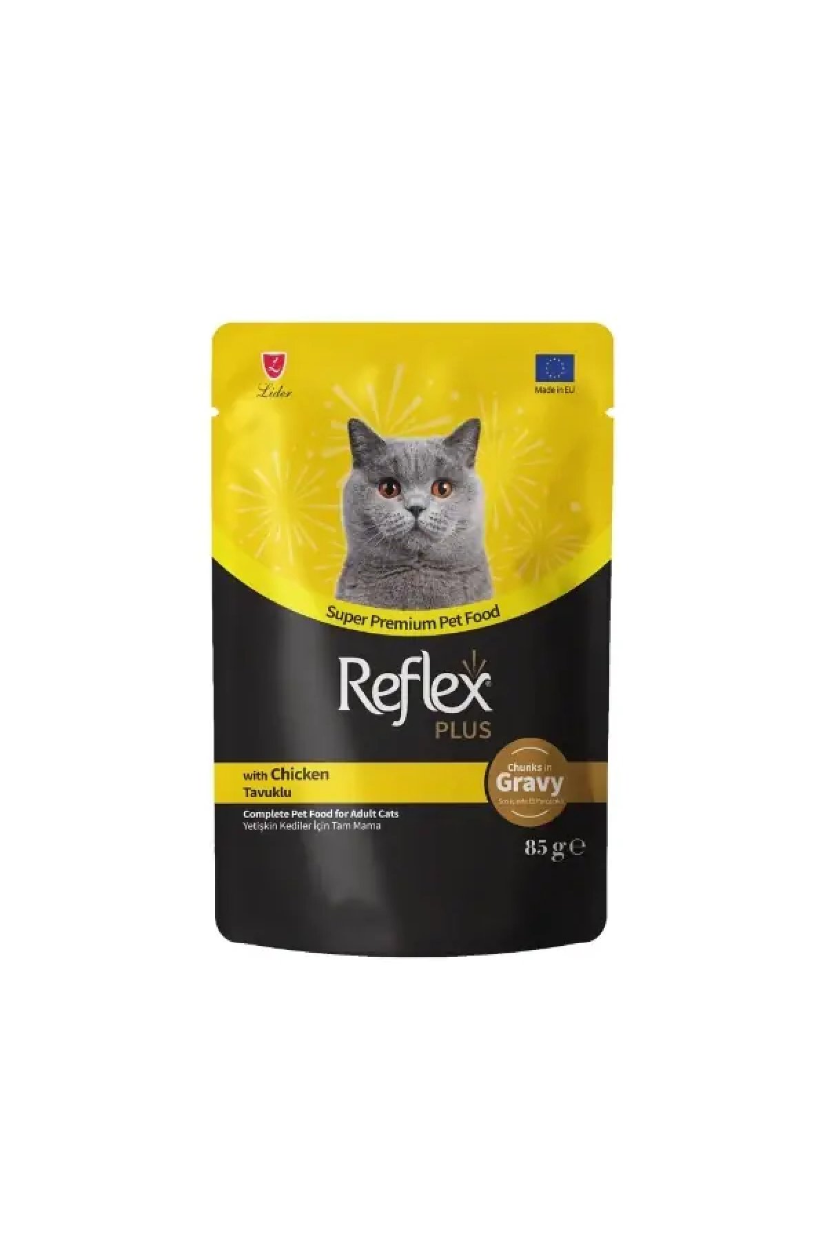 Sos İçinde Tavuklu Pouch Yetişkin Konserve Kedi Maması 85 Gr 