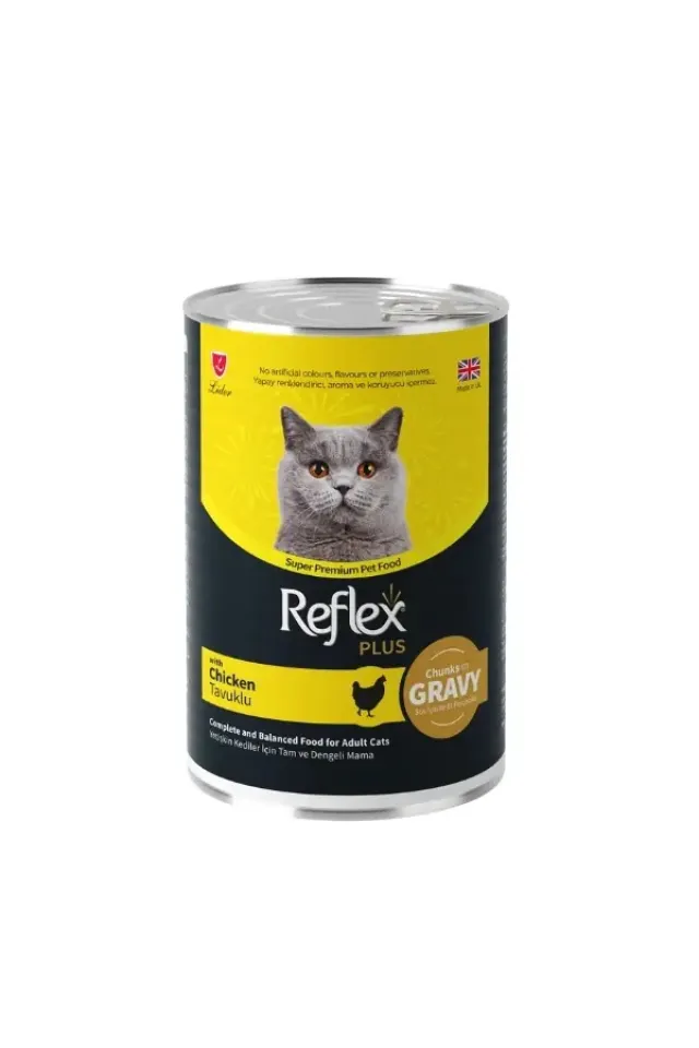 Sos İçinde Tavuklu Yetişkin Konserve Kedi Maması  400 Gr