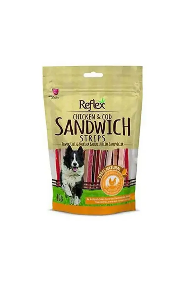 Tavuklu ve Morina Balıklı Sandviç Köpek Ödül Maması  80 Gr