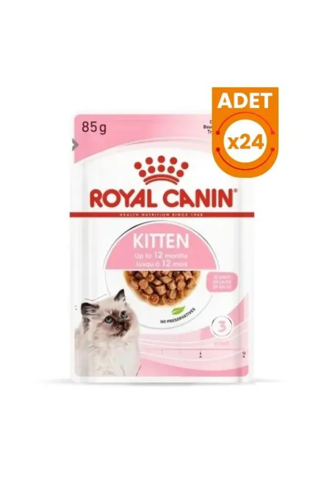 Kitten Gravy Pouch Yavru Konserve Kedi Maması 24 Adet 85 Gr