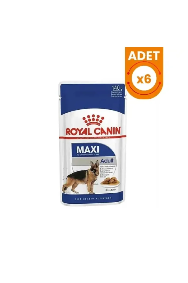 Maxi Adult Gravy Yetişkin Konserve Köpek Maması 140 Gr 6 Adet