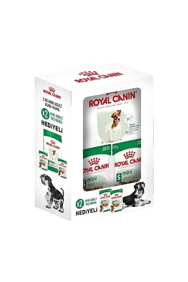 Mini Adult Küçük Irk Yetişkin Köpek Maması 2 Kg+2 Konserve Hediyeli