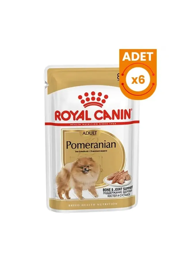 Pomeranian Adult Pouch Konserve Köpek Maması 85 Gr 6 Adet