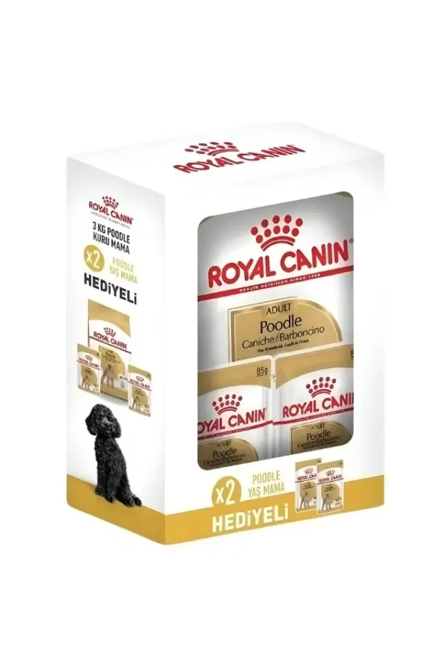Poodle Adult Yetişkin Köpek Maması 3 Kg+2 Konserve Hediyeli