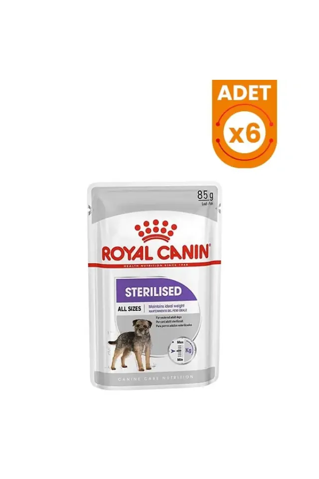 Sterilised Pouch Konserve Köpek Maması 6 Adet 85 Gr