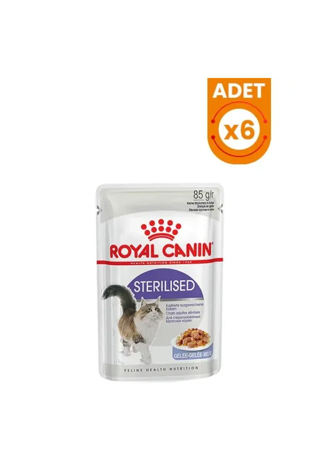 Sterilised Jelly Pouch Kısırlaştırılmış Kedi Maması 85 Gr 6 Adet