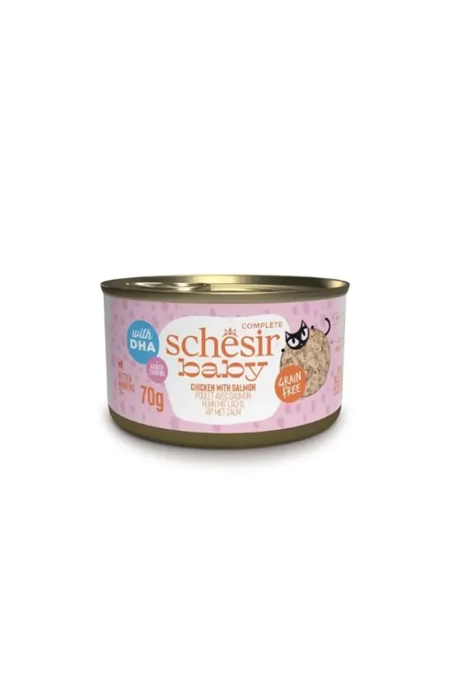 Baby Cat Tavuklu ve Somonlu Yavru Kedi Konservesi 70 Gr 
