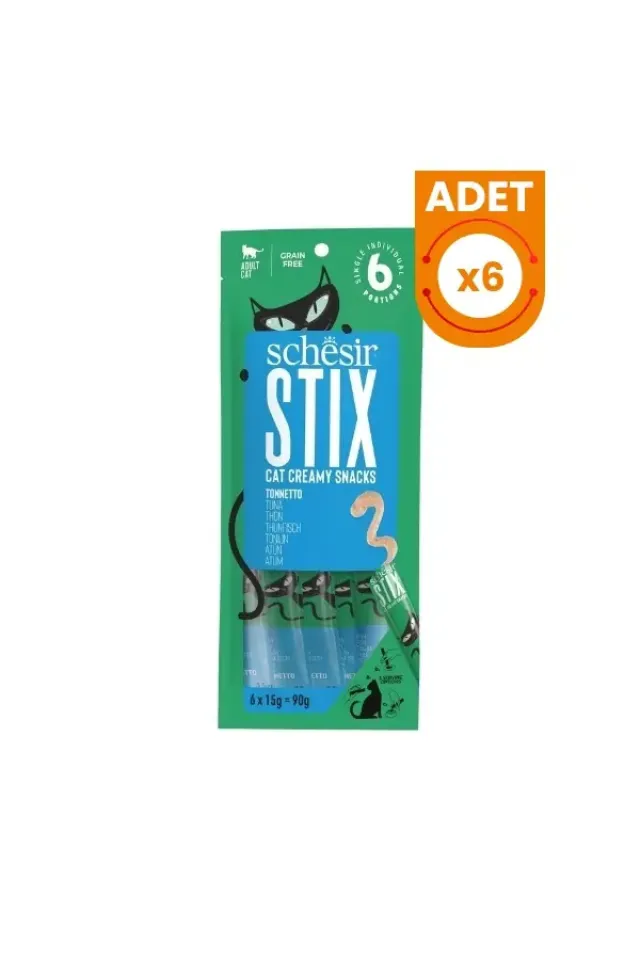 Cat Stick Ton Balıklı Sıvı Kedi Ödül Maması 6x15 Gr 6 Adet