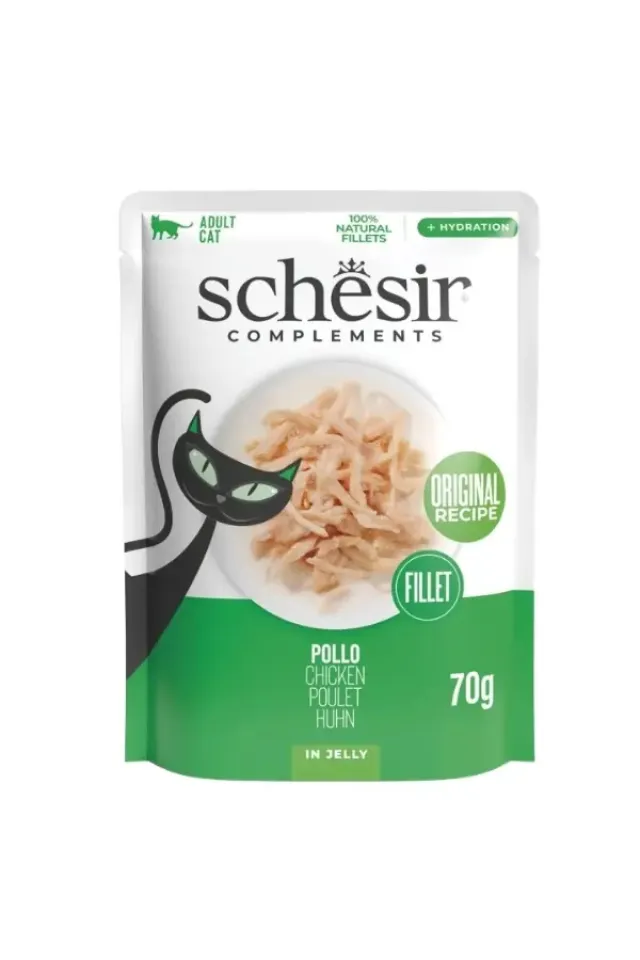 Jelly Jöle İçinde Tavuk Filetolu Pouch Yetişkin Konserve Kedi Maması  70 Gr