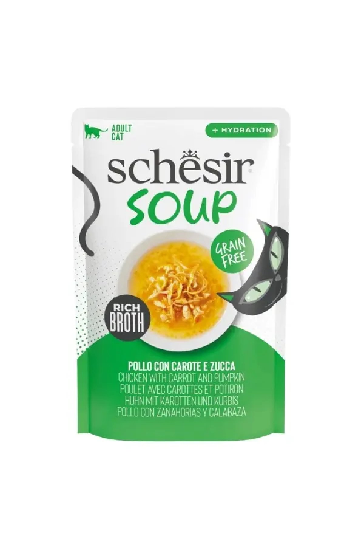 Soup Tavuklu ve Bal Kabaklı Pouch Yetişkin Kedi Çorbası  40 Gr