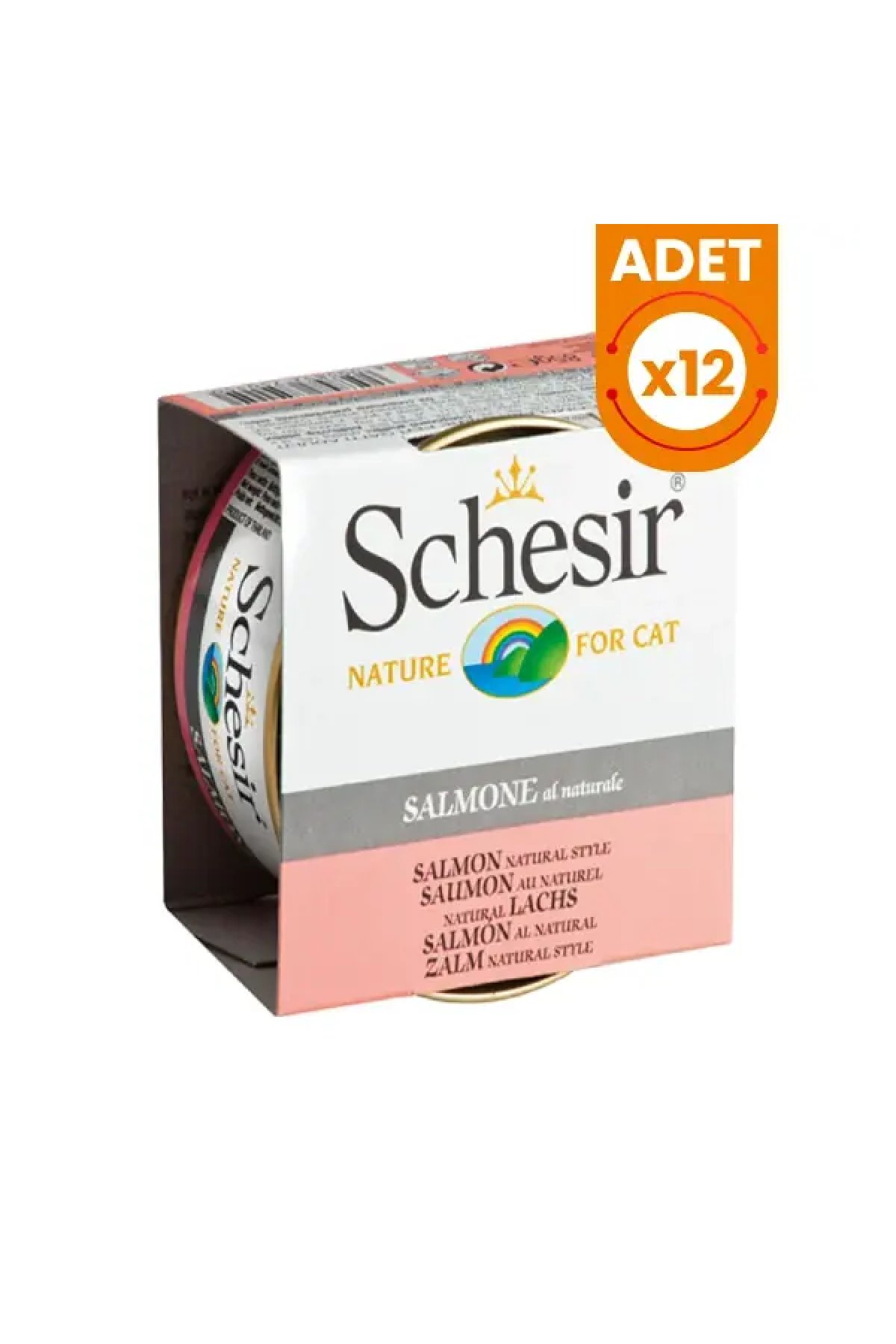 Somonlu Naturel Konserve Kedi Maması 85 Gr 12 Adet
