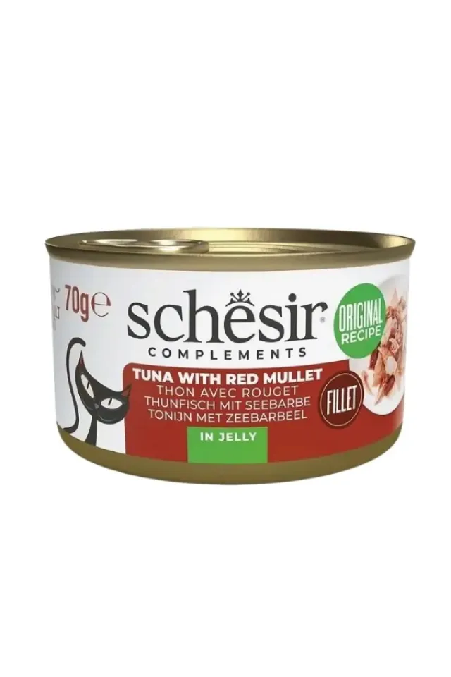 Tamamlayıcı Jöle İçinde Ton ve Barbun Balıklı Yetişkin Konserve Kedi Maması 70 Gr 