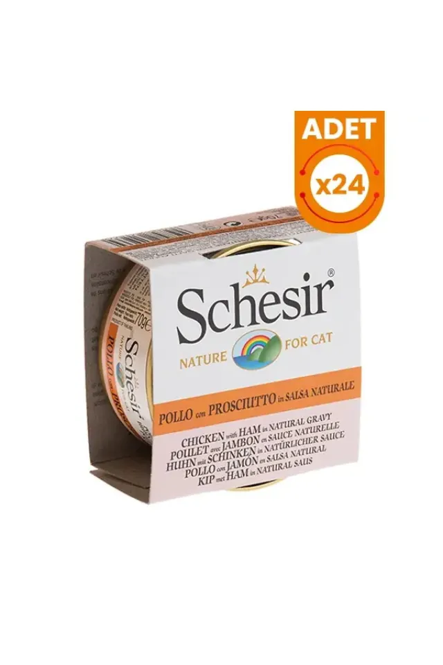 Tavuk ve Karidesli Naturel Konserve Kedi Maması 70 Gr 24 Adet