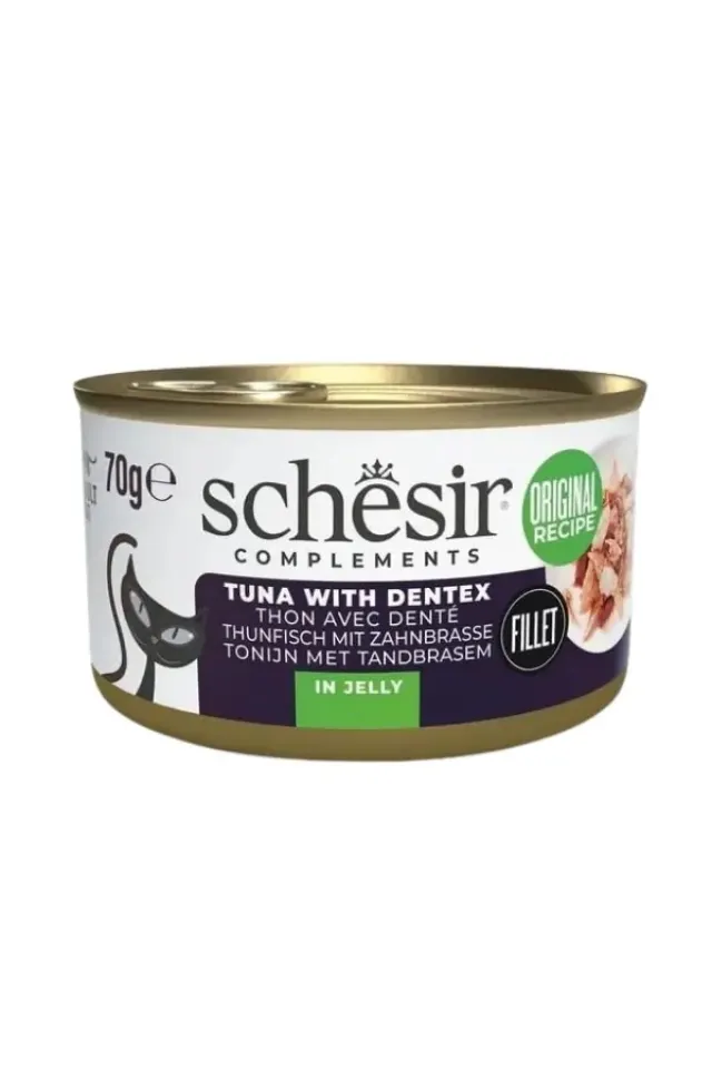 Tamamlayıcı Jöle İçinde Ton ve Sinarit Balıklı Yetişkin Konserve Kedi Maması  70 Gr