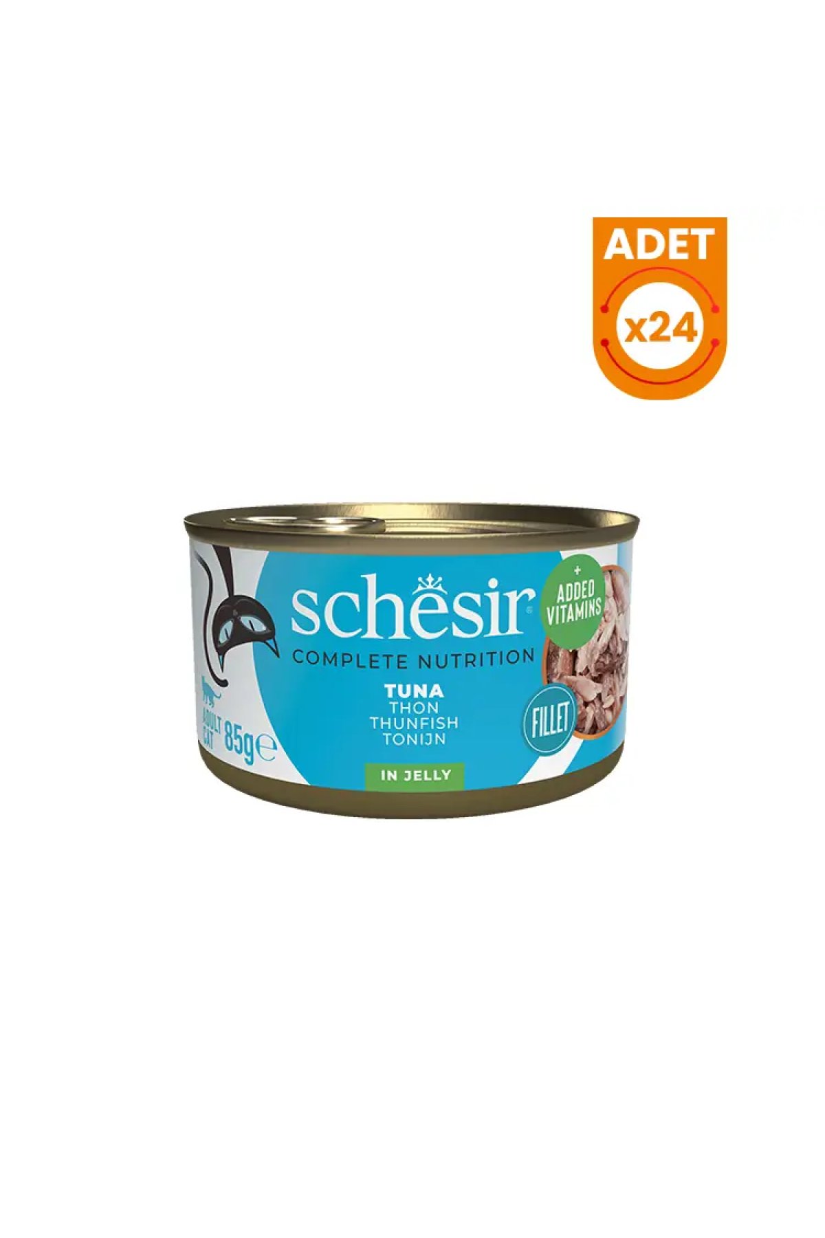 Ton Balıklı Jöleli Konserve Kedi Maması 85 Gr 24 Adet