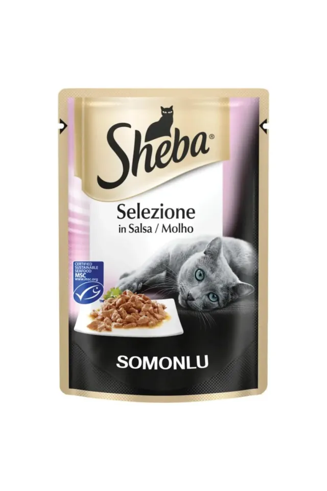 Selection Soslu Somonlu Yetişkin Konserve Kedi Maması  85 Gr