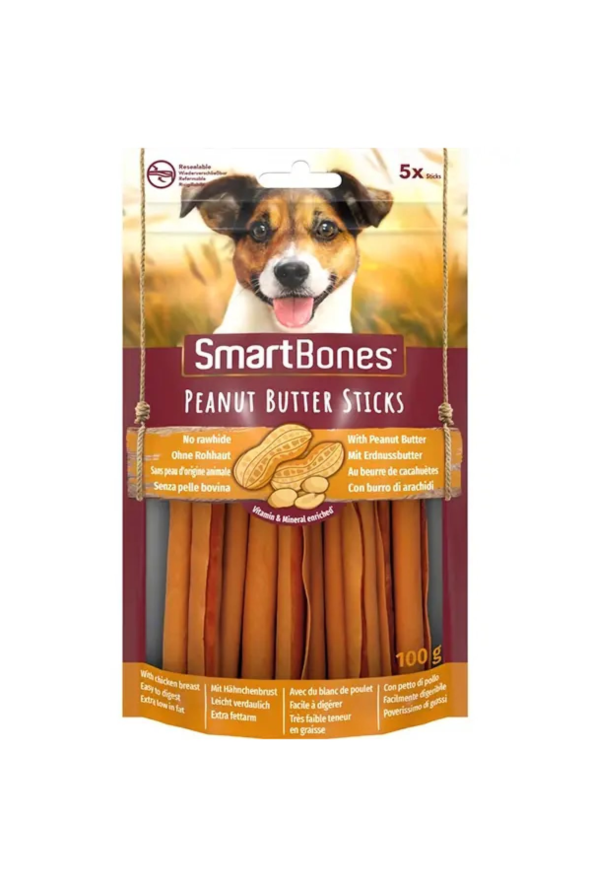 Fıstık Ezmeli Sticks Köpek Ödülü 100 Gr 