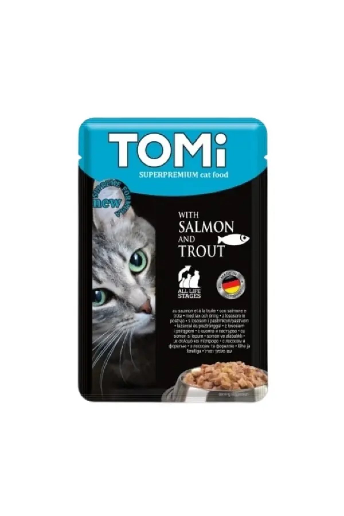 Somonlu ve Alabalıklı Pouch Yetişkin Konserve Kedi Maması 100 Gr