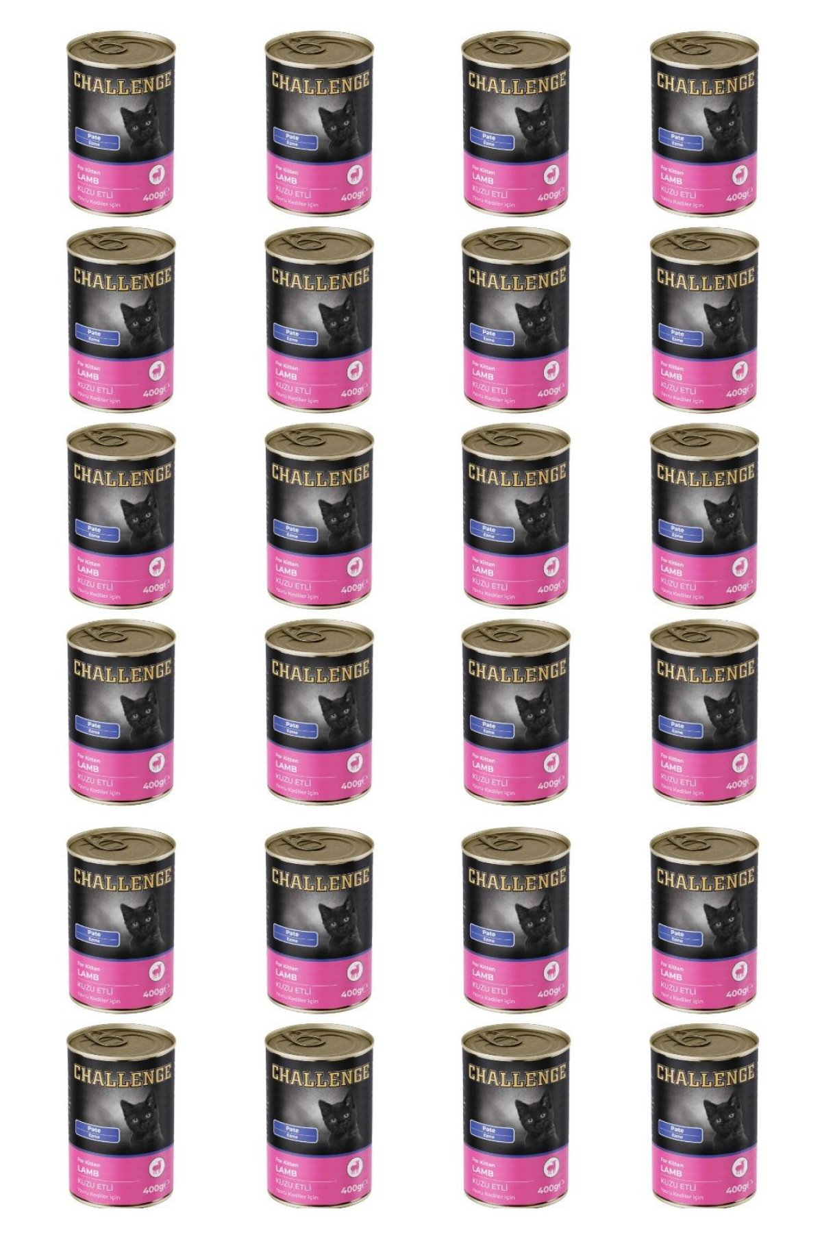 Pate kuzu etli yavru kedi konservesi 400 gr x 24 adet