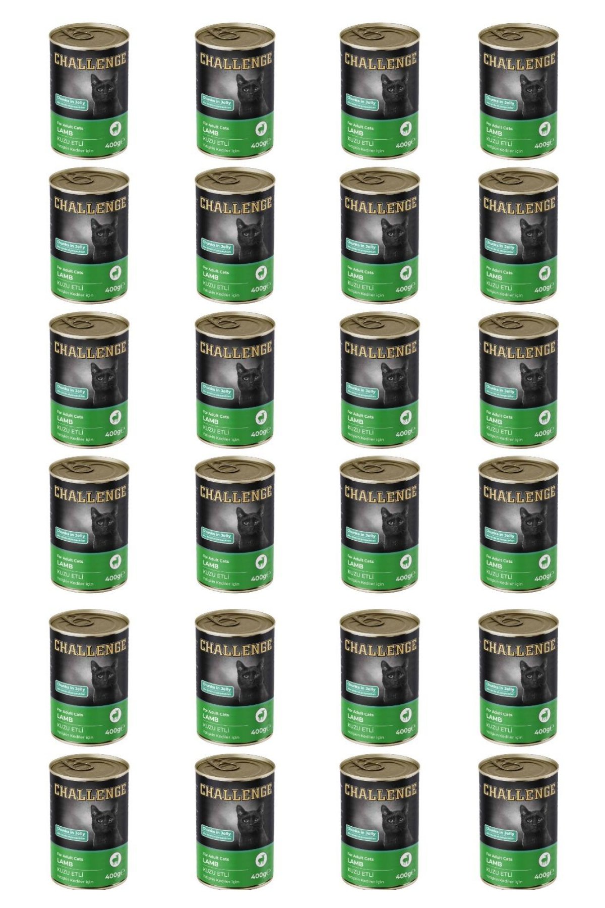 Kuzu etli yetişkin kedi konservesi 400 gr x 24 adet