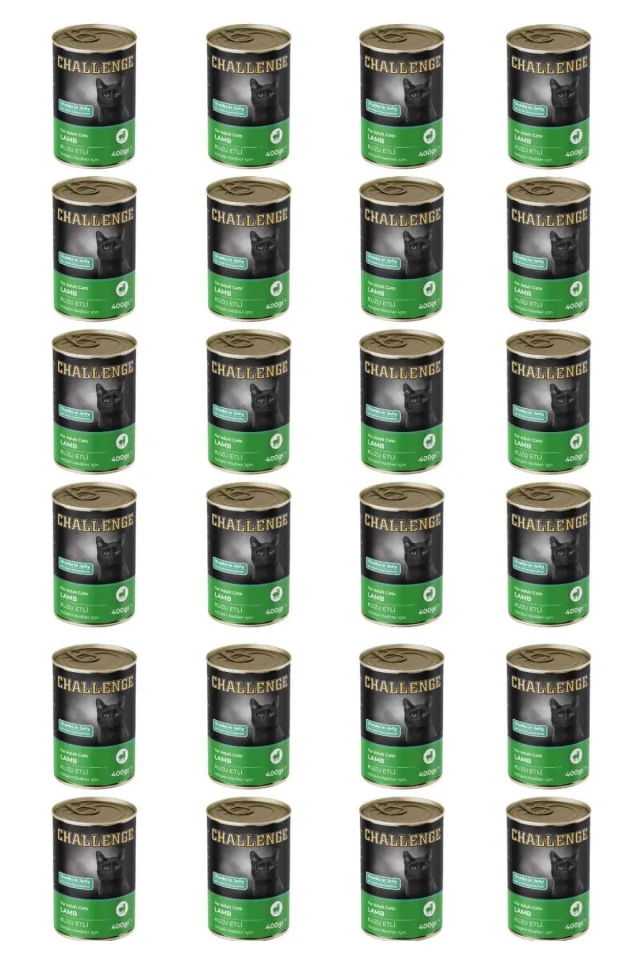 Kuzu etli yetişkin kedi konservesi 400 gr x 24 adet