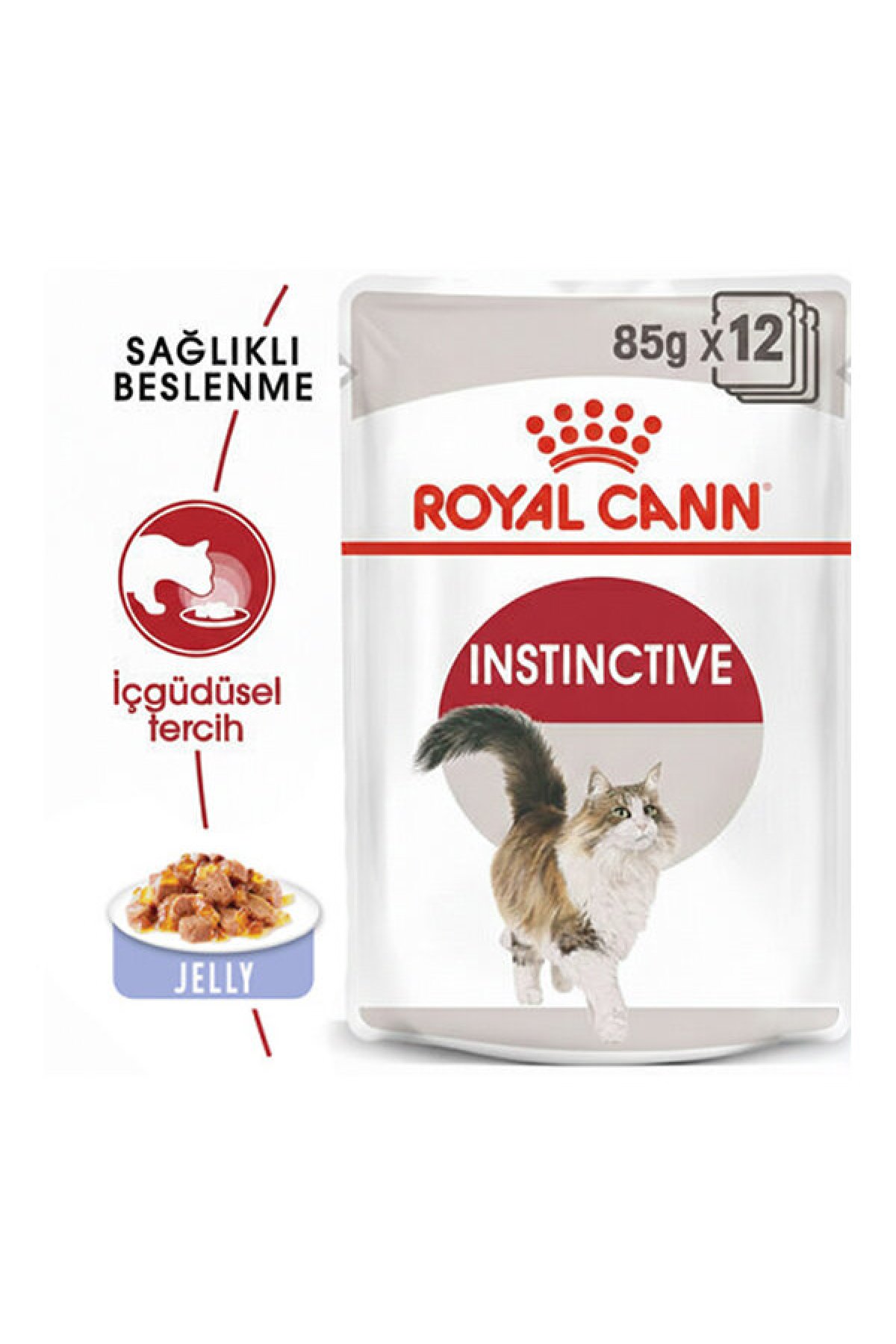 İnstinctive Jelly Kedi Yaş Maması 85 g (12 Adet)