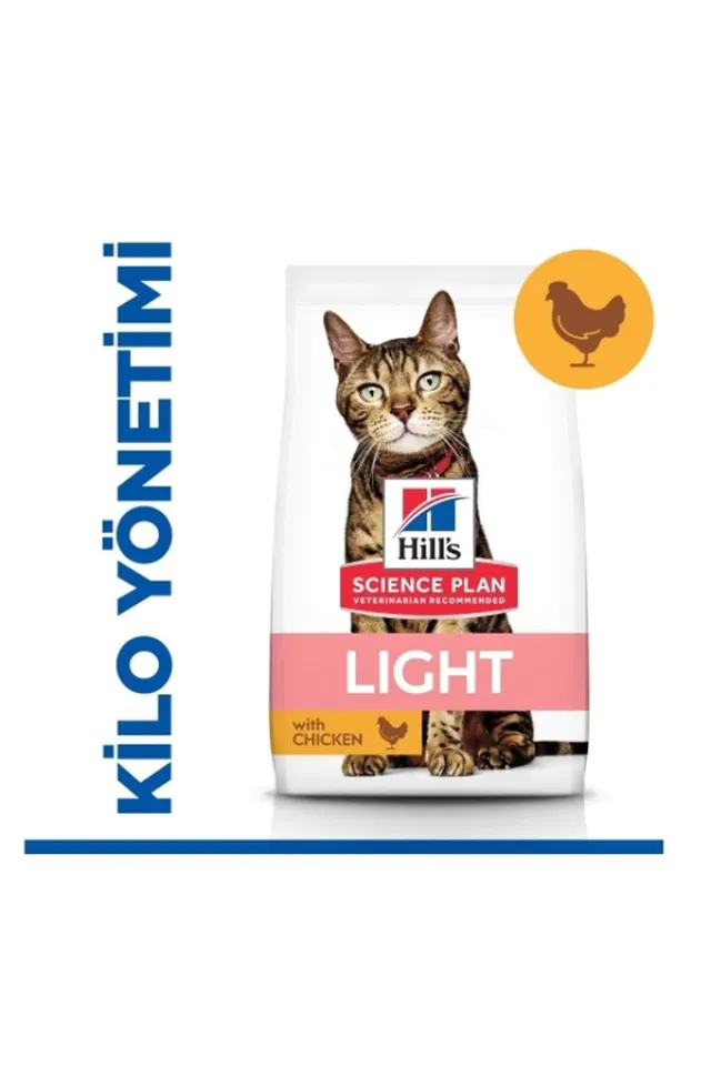 Science Plan Light Tavuklu Yetişkin Kedi Maması 1,5 kg
