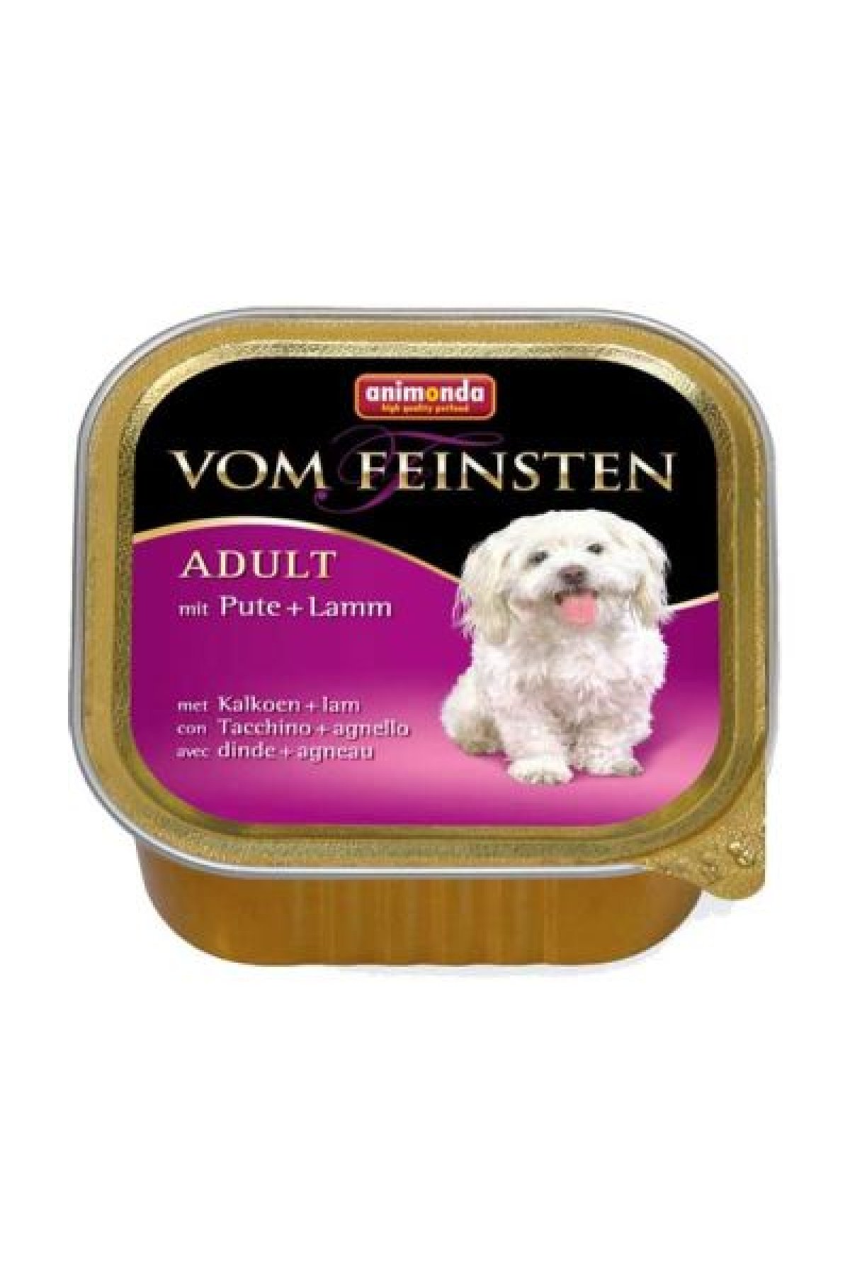 Vom Feinsten Hindi ve Kuzu Etli Yetişkin Köpek Yaş Maması 150 g