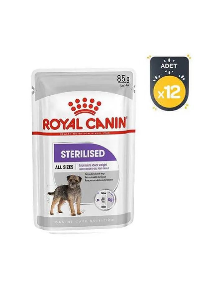 Sterilised Loaf Kısırlaştırılmış Köpek Yaş Maması 85 g (12 Adet)