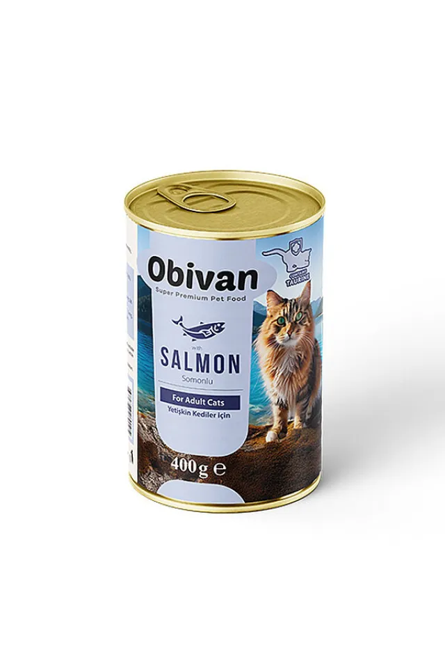 Tahılsız Somon Balıklı Ezme Yetişkin Kedi Konservesi 400 gr