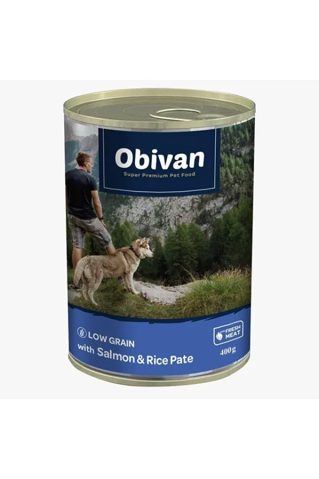 Düşük Tahıllı Somonlu Pirinçli Köpek Konservesi 400 gr