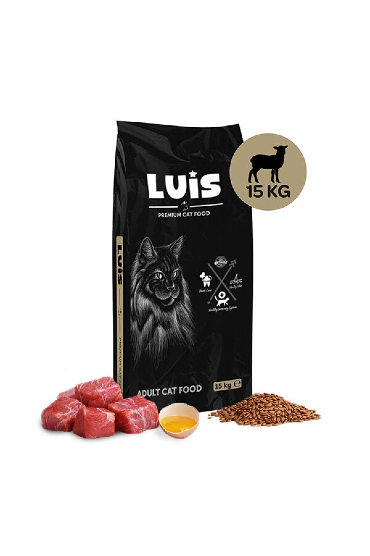 Kuzu Etli Kedi Maması 15 kg
