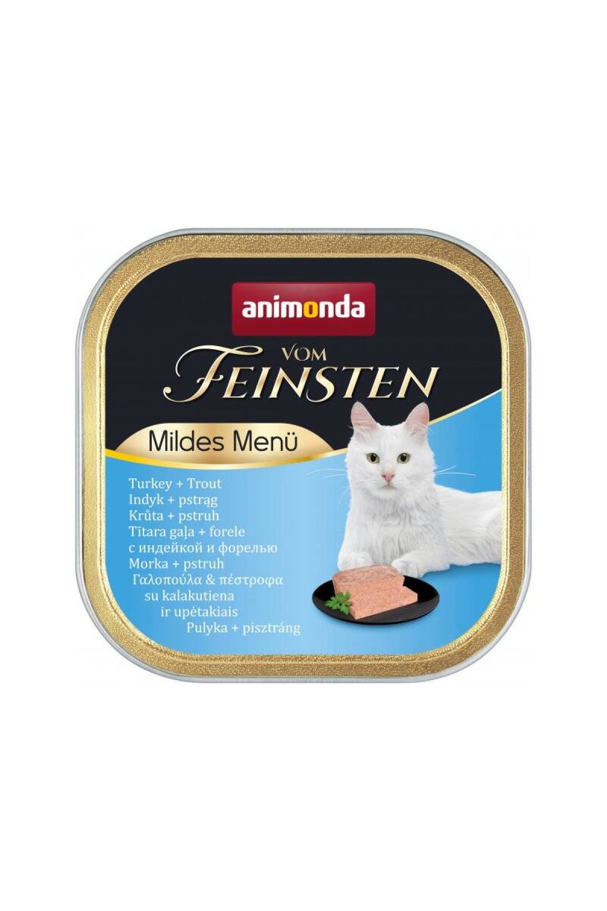 Vom Feinsten Hindi ve Alabalık Etli Yetişkin Kedi Yaş Maması 100 g