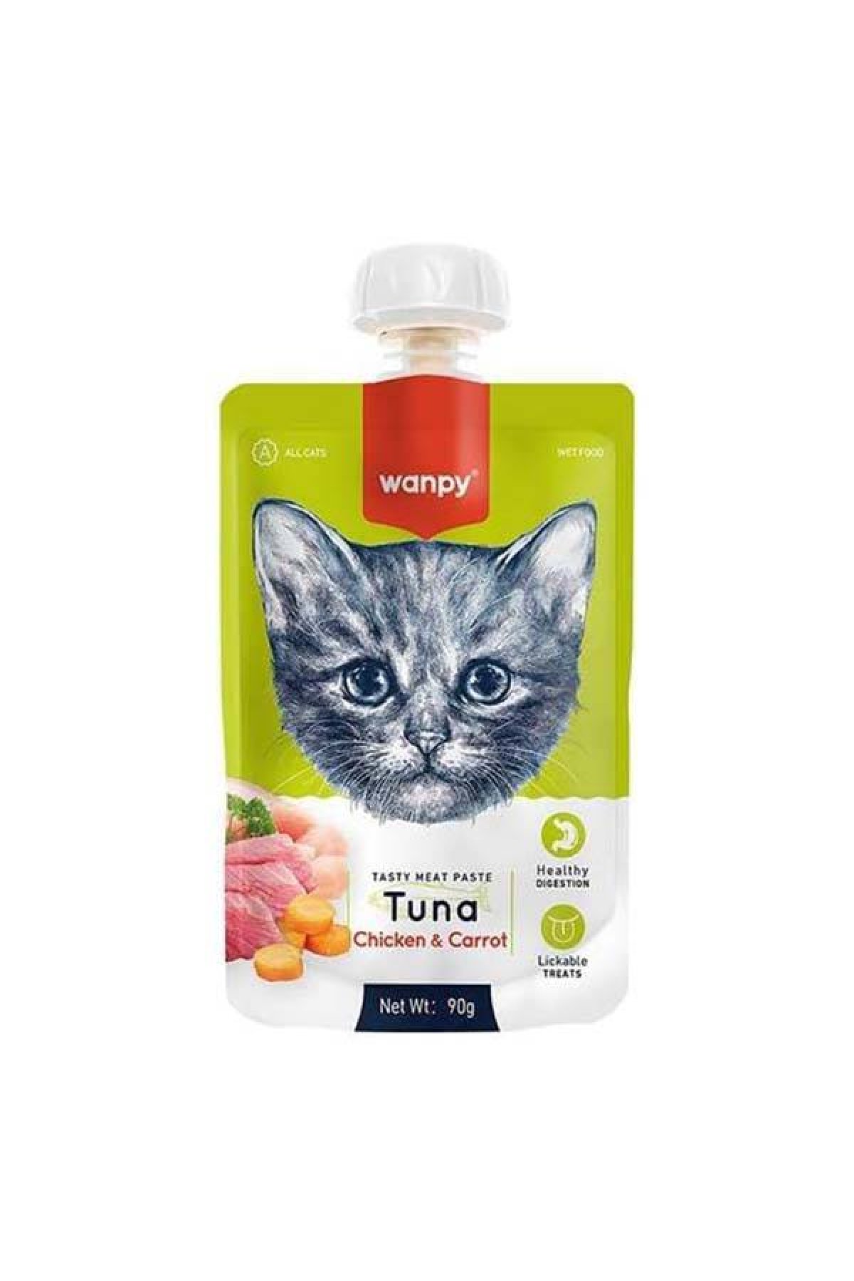 Ton Balıklı ve Tavuklu Et Ezmesi Kedi Ödül Maması 90 g (10'lu)