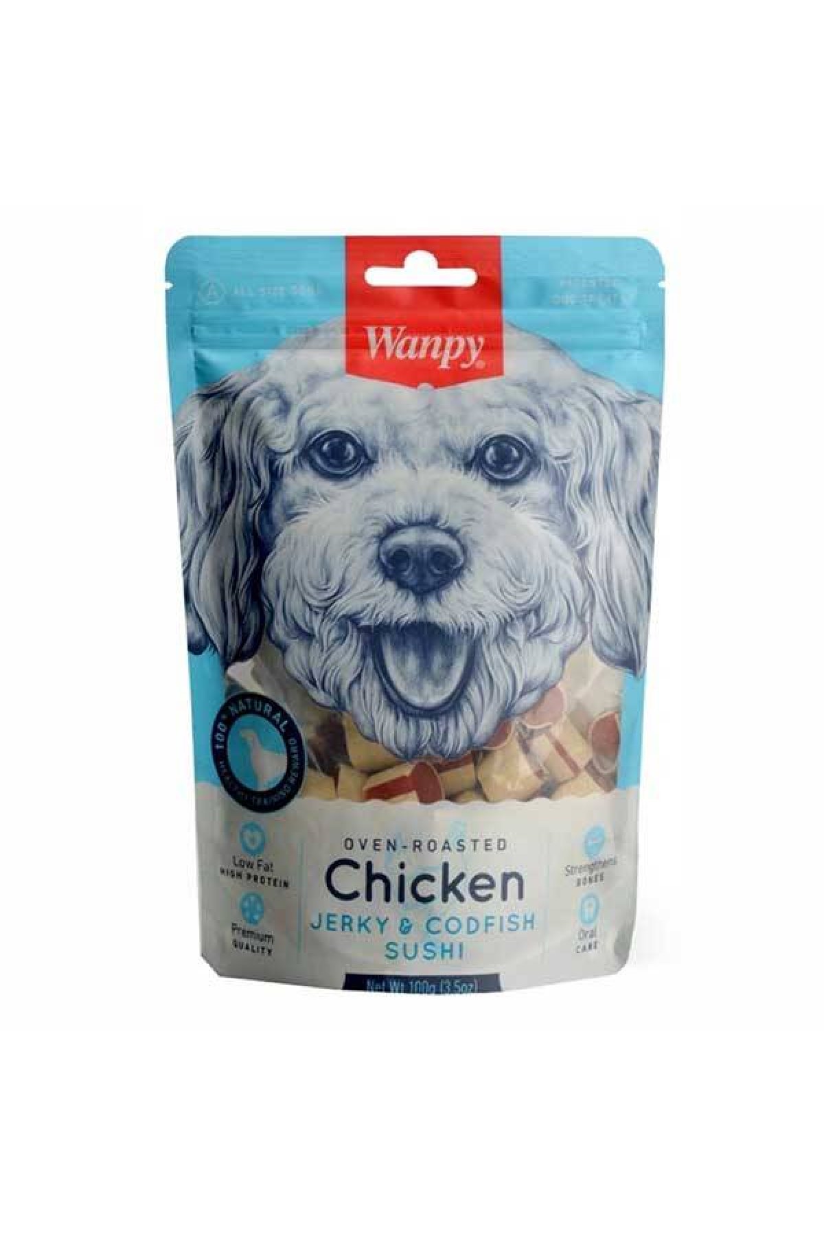 Tavuklu ve Morina Balıklı Sushi Köpek Ödül Maması 100 g