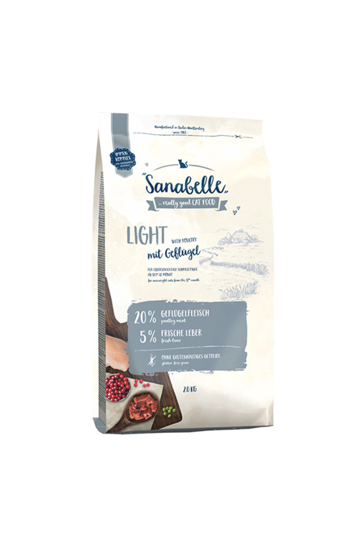 Glutensiz Light Kedi Maması 2 kg