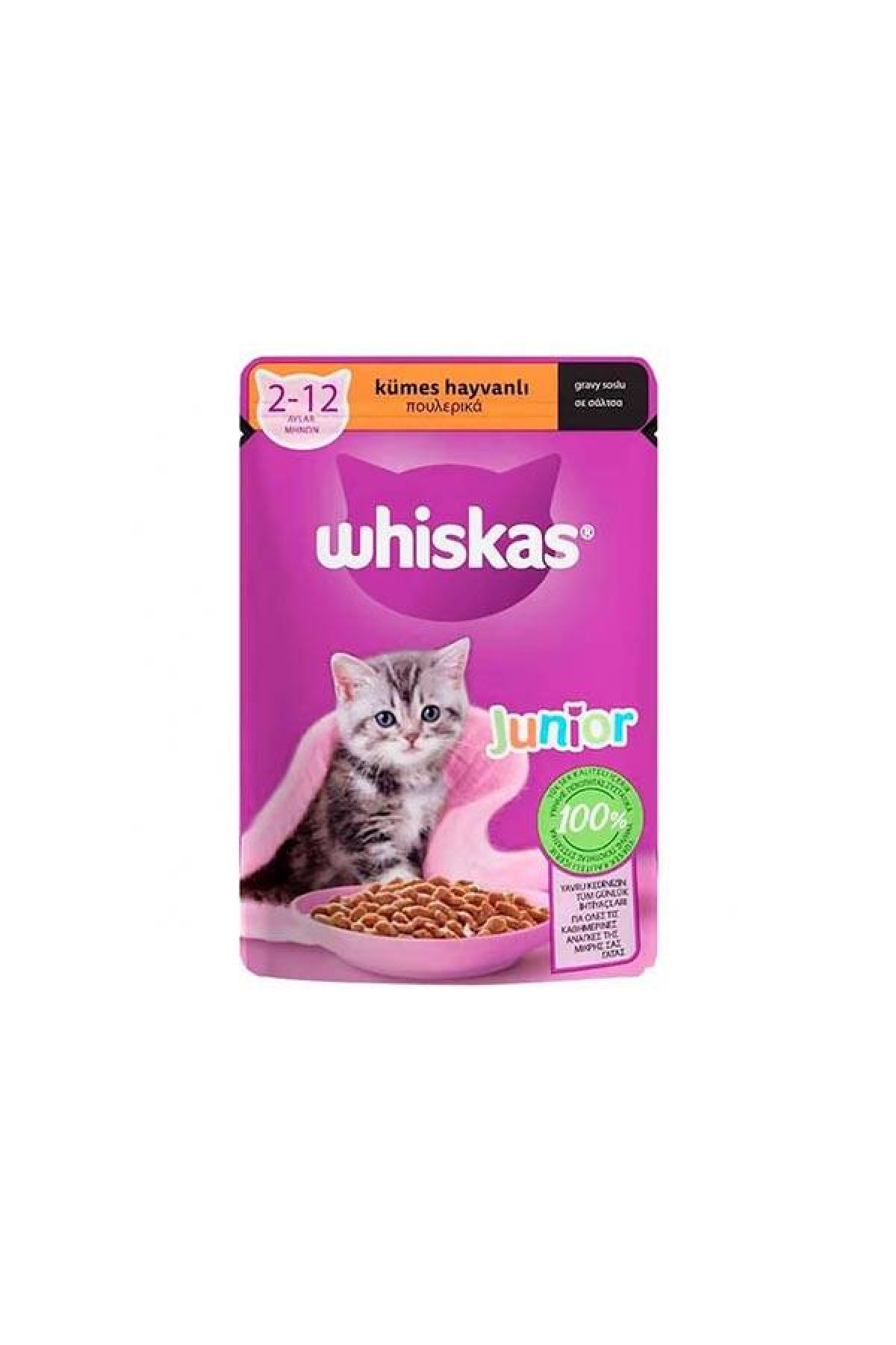 Kümes Hayvanlı Yavru Kedi Yaş Maması 85 gr