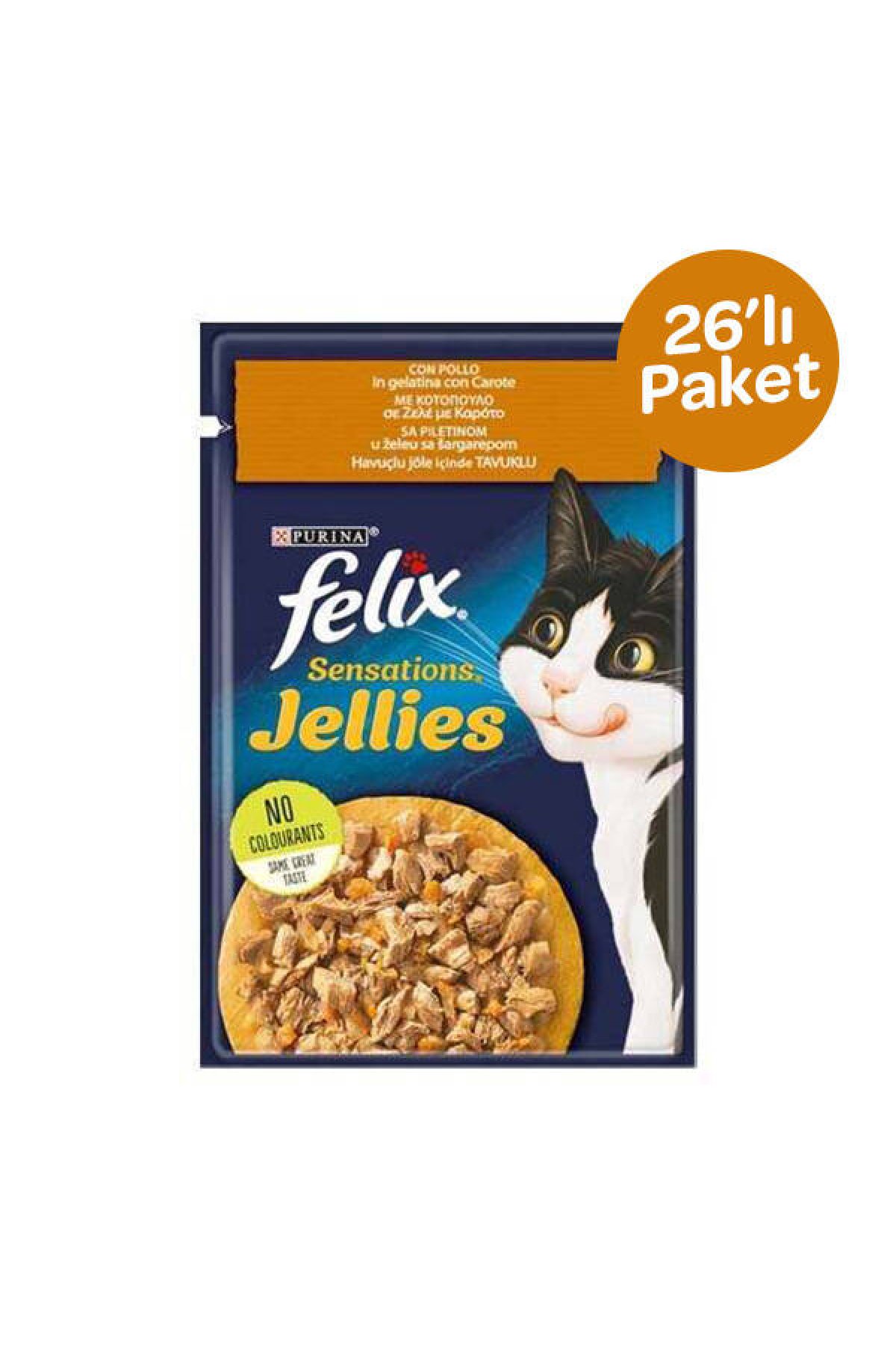 Sensations Tavuklu ve Havuçlu Kedi Yaş Maması 85 g (26 Adet)