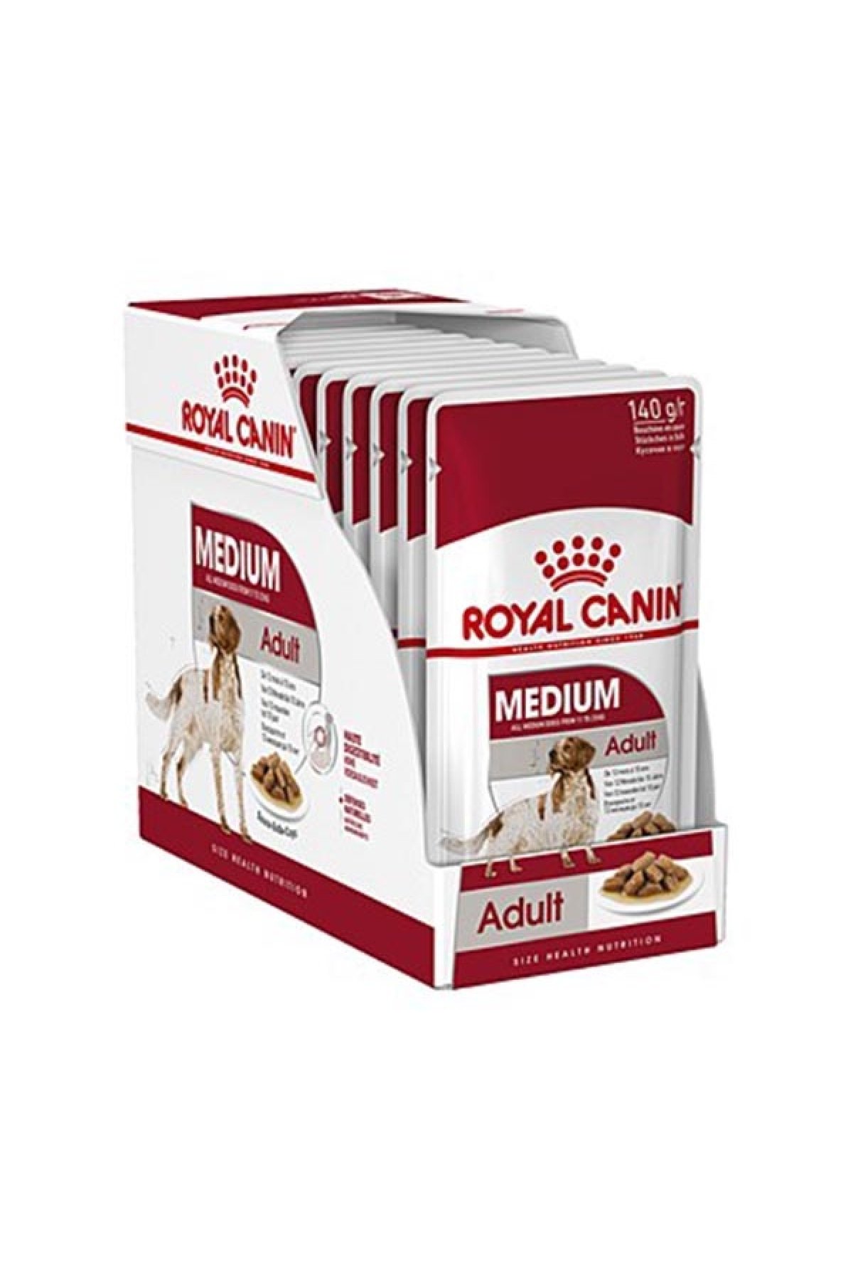 Medium Adult Yaş Köpek Maması 10 x 140 gr