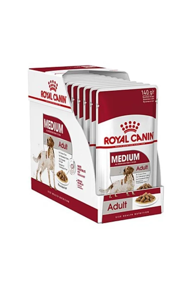 Medium Adult Yaş Köpek Maması 10 x 140 gr