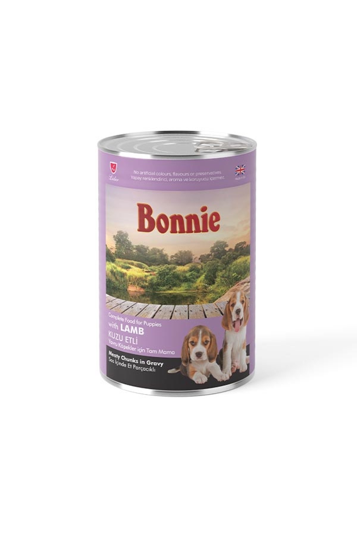 Sos içinde Et Parçacıklı Kuzu Etli Yavru Köpek Maması 400 gr