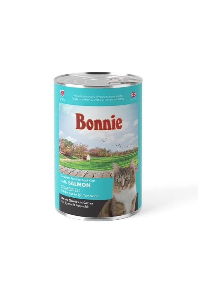 Sos içinde Et Parçacıklı Somonlu Yetişkin Kedi Maması 400 gr