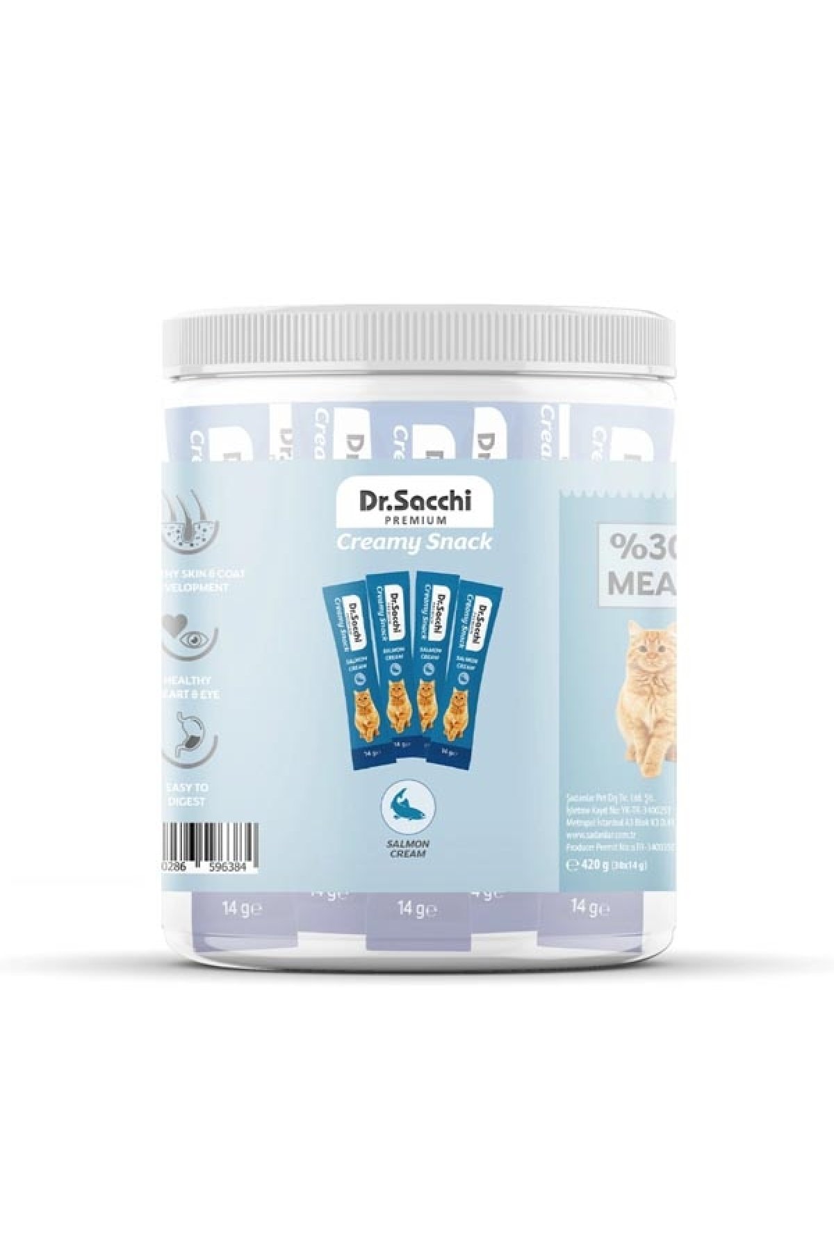 Sıvı Kedi Ödül Salmon 14 Gr Karışık- 30'Lu Kavanoz