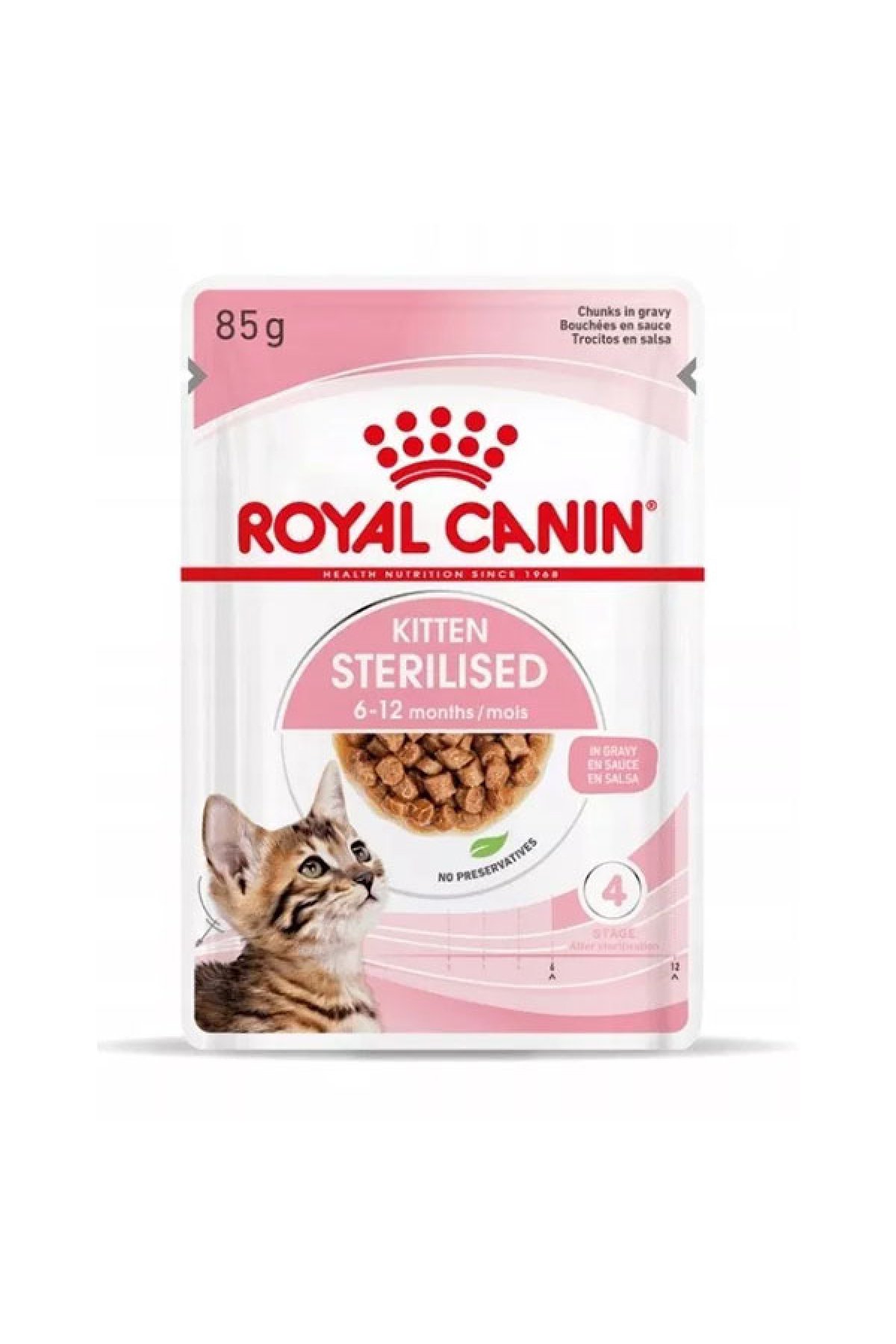 Kitten Sterilized Kısırlaştırılmış Yavru Kedi Yaş Maması 85 g (12 Adet)