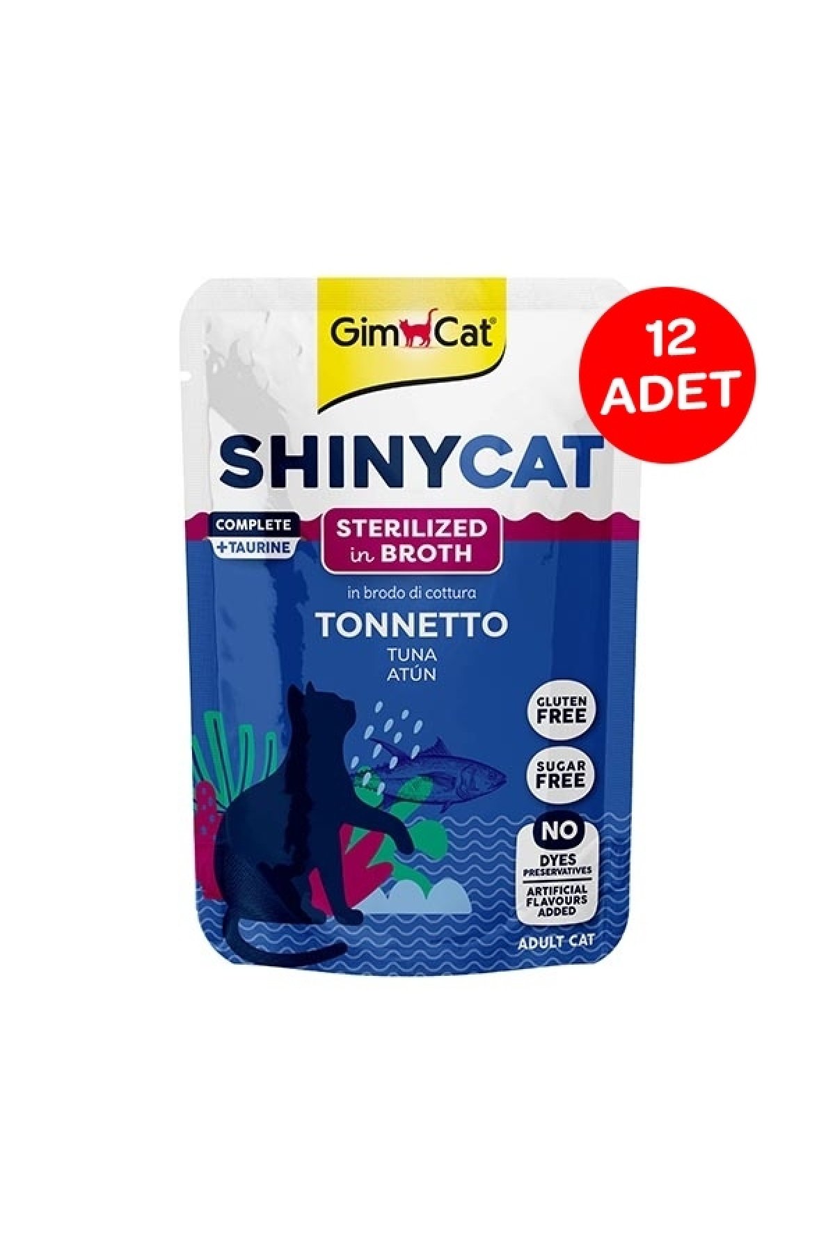 Shinycat Pouch Ton Balığı Kısırlaştırılmış kediler için 12 Adet