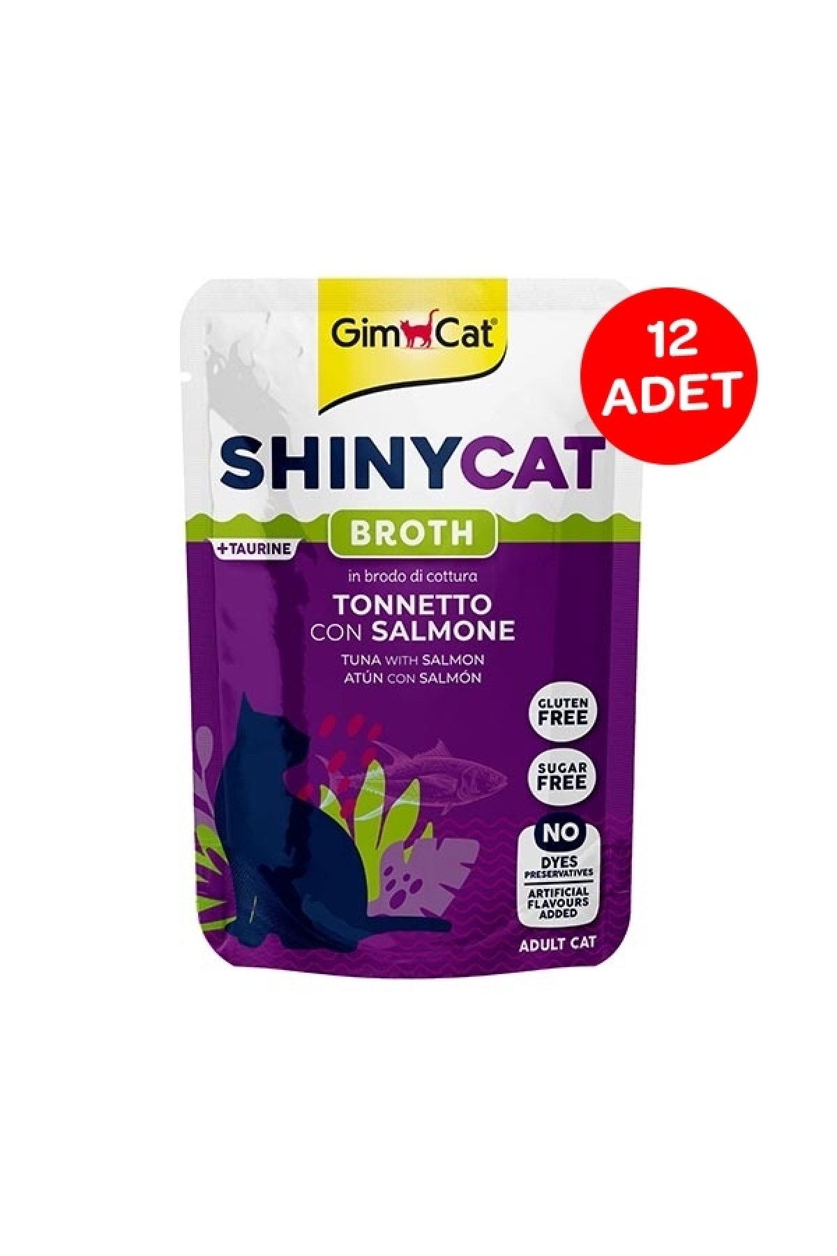 Shinycat Pouch Ton Balığı Somon70 gr 12 Adet