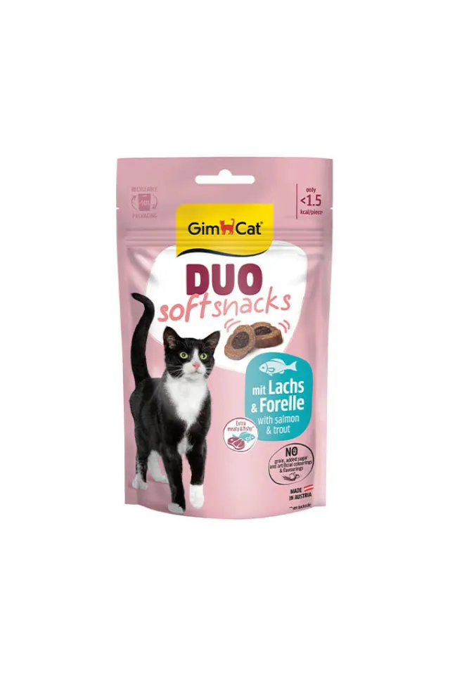 Duo Soft Somon ve Alabalık Yumuşak Kedi Ödül Maması 50 g