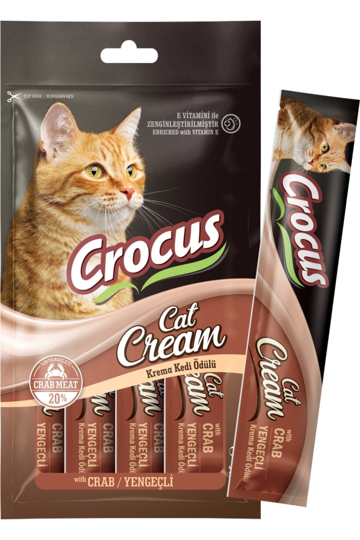 Yengeçli Kedi Krema Ödülü 4 x 15 gr